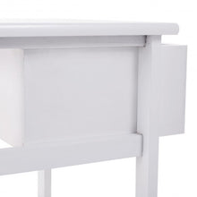 Load image into Gallery viewer, White Nightstand End Table with 2 Baskets
