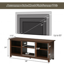 Load image into Gallery viewer, 2-Tier 58" TV Stand Entertainment Media Console Center-Walnut