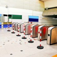 Load image into Gallery viewer, 2 Pack 34'' Traffic Delineator Poles with Fillable Base-White