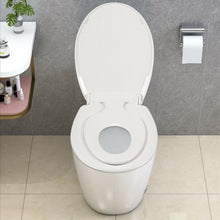 Load image into Gallery viewer, Toddlers & Adult Round Toilet Seat with Built-in Potty