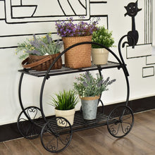 Load image into Gallery viewer, Heavy Duty Metal Flower Cart Plant Stand