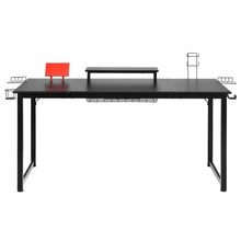 Load image into Gallery viewer, 63 inch Gaming Desk with Monitor Shelf Tablet Board