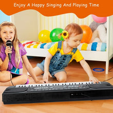 Load image into Gallery viewer, 61 Key Electronic Piano with Lighted Keys Stand Bench Headphone