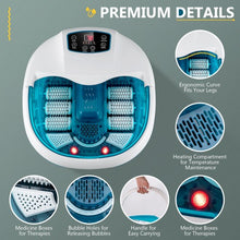 Load image into Gallery viewer, Foot Spa Tub with Bubbles and Electric Massage Rollers for Home Use-Blue