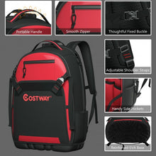 Load image into Gallery viewer, Tool Backpack Heavy Duty Jobsite Tool Bag 26 Pockets