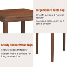 Load image into Gallery viewer, Dining Table Mid Century Square with Solid Wooden Legs