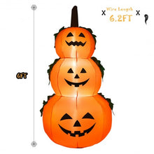 Load image into Gallery viewer, 6FT Halloween Inflatable Stacked Pumpkins