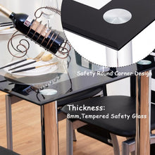Load image into Gallery viewer, Modern Dining Kitchen Tempered Glass Table
