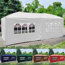 Load image into Gallery viewer, EZ POP UP Wedding Party Tent 10’X20’ Folding Gazebo Beach Canopy W/Carry Bag
