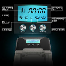 Load image into Gallery viewer, 26 lbs Countertop LCD Display Ice Maker with Ice Scoop-Black
