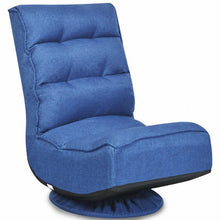 Load image into Gallery viewer, 5-Position Folding Floor Gaming Chair-Navy