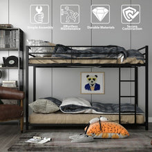 Load image into Gallery viewer, Metal Bunk Bed Twin Over Classic Bunk Bed Frame