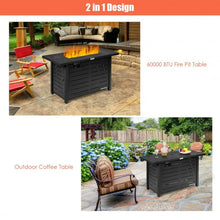 Load image into Gallery viewer, 42" 60 000 Btu Rectangular Propane Gas Fire with Cover