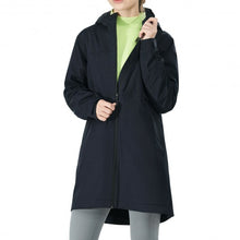 Load image into Gallery viewer, Hooded Women's Wind & Waterproof Trench Rain Jacket-Navy-M