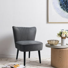 Load image into Gallery viewer, Set of 2 Armless Upholstered Leisure Accent Chair-Gray