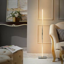 Load image into Gallery viewer, 48" Helix LED Floor Lamp Modern Standing Pole Light-Silver
