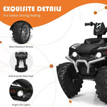 Load image into Gallery viewer, 12V Kids 4-Wheeler ATV Quad Ride On Car -Black