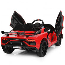 Load image into Gallery viewer, 12V Licensed Lamborghini SVJ RC Kids Ride On Car with Trunk and Music-Red