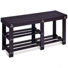 Load image into Gallery viewer, Solid Wooden Shoe Bench Storage Racks