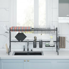 Load image into Gallery viewer, Adjustable Dish Drainer Kitchen Organizer