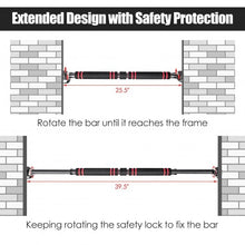 Load image into Gallery viewer, Pull Up Doorway Adjustable Chin Up Bar No Screw with Locking Mechanism