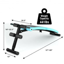 Load image into Gallery viewer, Abdominal Twister Trainer with Adjustable Height Exercise Bench-Blue