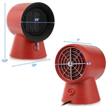 Load image into Gallery viewer, 1500 W Portable Mini Electric Desktop Fan heater-Red