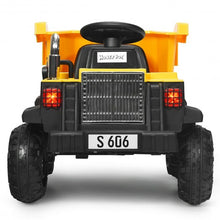 Load image into Gallery viewer, 12V Battery Kids Ride On Dump Truck with Electric Bucket