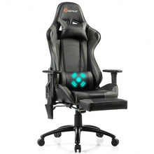 Load image into Gallery viewer, Ergonomic High Back PU Leather Massage Gaming Chair-Gray