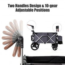 Load image into Gallery viewer, 2 Passenger Push Pull Stroller with Adjustable Handle Bar