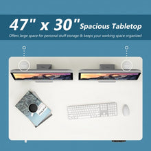 Load image into Gallery viewer, 47'' Universal One-Piece Office Tabletop for Standard and Sit to Stand Desk Frame-30 inch