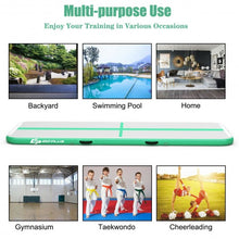 Load image into Gallery viewer, Air Track Inflatable Gymnastics Tumbling Mat with Pump-Green