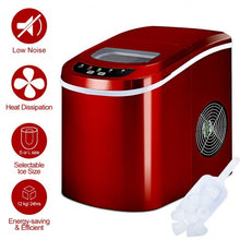 Load image into Gallery viewer, Mini Portable Compact Electric Ice Maker Machine-Red