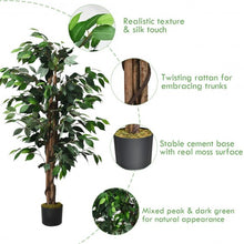 Load image into Gallery viewer, 4 Feet In/Outdoor Trunks Artificial Ficus Silk Tree