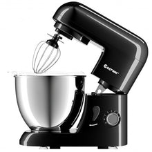 Load image into Gallery viewer, 4.3 Qt 550 W Tilt-Head Stainless Steel Bowl Electric Food Stand Mixer-Black