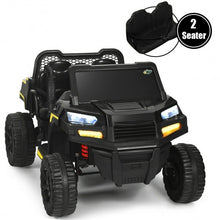 Load image into Gallery viewer, 12V Battery Powered Kids Ride On Dumpbed Truck RC-Black