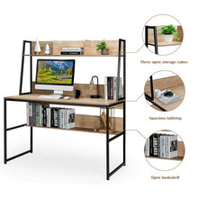 Load image into Gallery viewer, 47" Computer Desk Writing Study Table Workstation-Natural
