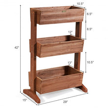 Load image into Gallery viewer, 3-Tier Raised Garden Bed Vertical Freestanding Elevated Planter