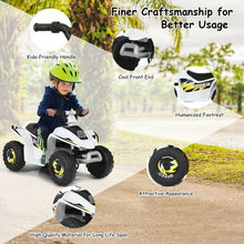 Load image into Gallery viewer, 6V Kids Electric ATV 4 Wheels Ride-On Toy -White
