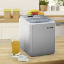 Load image into Gallery viewer, 44 lbs Portable Countertop Ice Maker Machine with Scoop-Silver