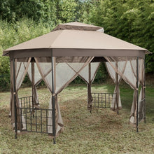 Load image into Gallery viewer, 10’x 12’ Octagonal Patio Gazebo-Brown