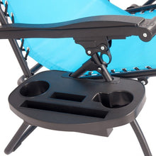 Load image into Gallery viewer, Folding Recliner Lounge Chair with Shade Canopy Cup Holder-Blue
