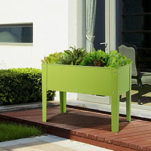 Load image into Gallery viewer, 24.5" x12.5" Outdoor Elevated Garden Plant Stand Flower Bed Box