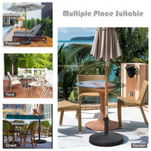 Load image into Gallery viewer, 49 LBS Patio Resin Umbrella Base Stand for Outdoor