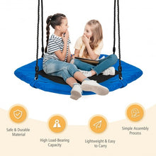 Load image into Gallery viewer, 37� Hexagon Tree Kids Swing with Adjustable Hanging Rope-Blue