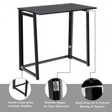 Load image into Gallery viewer, Foldable Home and Office Computer Desk-Black