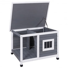Load image into Gallery viewer, Wooden Pet Dog House with Shelter