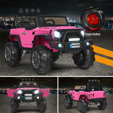Load image into Gallery viewer, 12V Kids Spring Suspension Ride On Truck-Pink