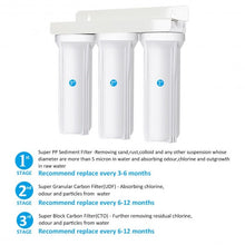Load image into Gallery viewer, 3-Stage Under-Sink Water Filter System with Chromed Faucet