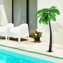 Load image into Gallery viewer, 5 ft Artificial Lighted Palm Tree with LED Lights and Metal Base